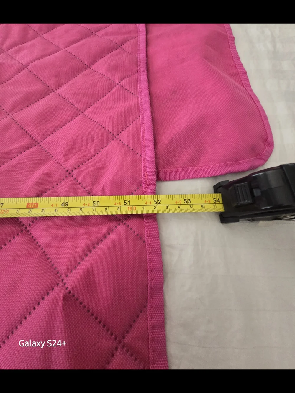 Pet Travel Seat Cover for Cars - Pink Quilted Dog Carrier Mat